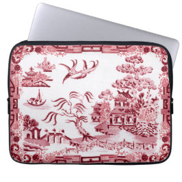 Vintager Red Willow Neoprene Laptop Sleeve