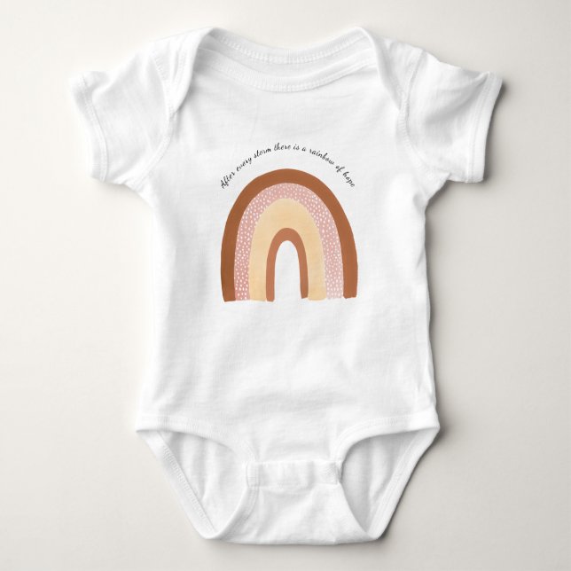 Vintager Regenbogen Baby Strampler (Vorderseite)