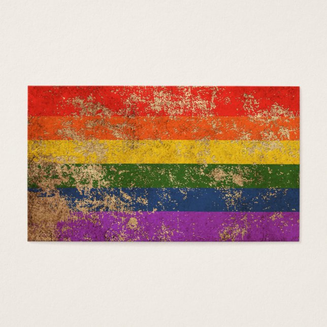 Vintager Regenbogen-Gay Pride-Flag (Vorderseite)