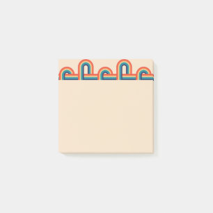 Vintager Regenbogen Postit-Hinweise Post-it Klebezettel