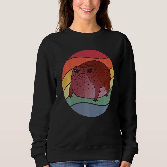 Vintager Regenfrosch Sweatshirt (Vorderseite)