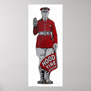 Vintager Reifenhändler Poster