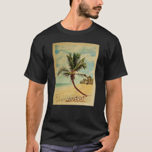 Vintager Reise-T - Shirt Ft Lauderdale - Strand