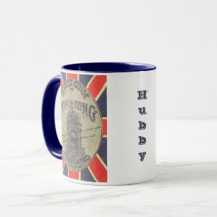 Vintager Reiseführer für das Design der Hongkonger Tasse