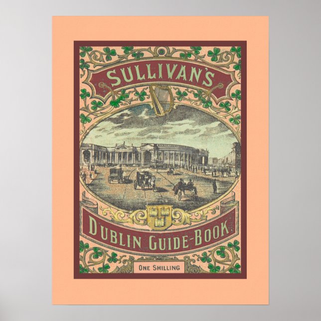 Vintager Reiseführer für Dublin Irland Poster (Vorne)
