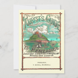 Vintager Reiseführer für Penzance Karte
