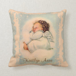 Vintager religiöser Schlafenbaby-Wächter-Engel Kissen