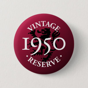 Vintager Reserve Pinback Knopf 1950 Button