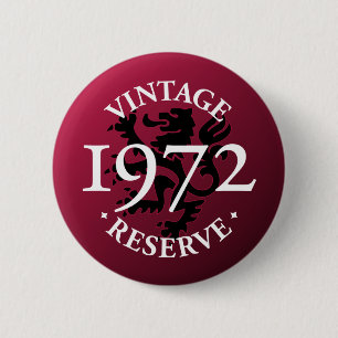 Vintager Reserve Pinback Knopf 1972 Button