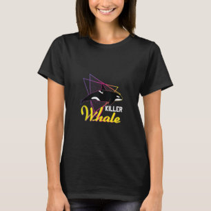Vintager Retro-80er oder 90er-Jahre Orca Killer Wh T-Shirt