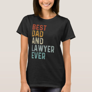 Vintager Retro-Bester Vater und Anwalt der 1970er  T-Shirt