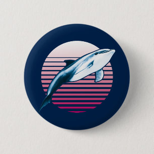 Vintager Retro-Dolphin Button