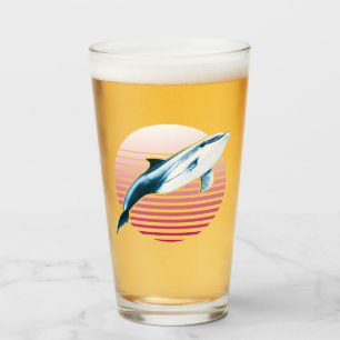 Vintager Retro-Dolphin Glas