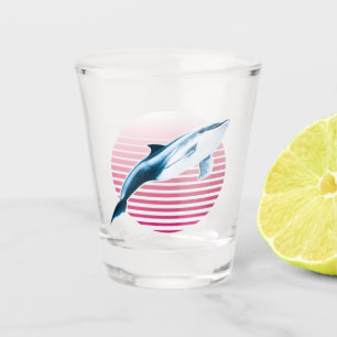 Vintager Retro-Dolphin Schnapsglas