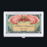 Vintager Retro französischer Blumenkunst Nouveau Visitenkarten Dose<br><div class="desc">Ein zusammenpassendes Produkt zu unseren Visitenkarten,  sehen unten:</div>