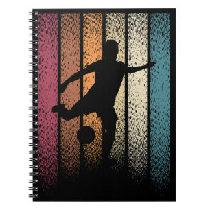 Vintager Retro-Fußball Notizblock