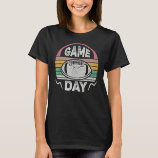 Vintager Retro-Game-Day-Fußball-Saison 2 T-Shirt