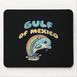 Vintager Retro-Golf von Mexiko Funny Dolphin Mousepad