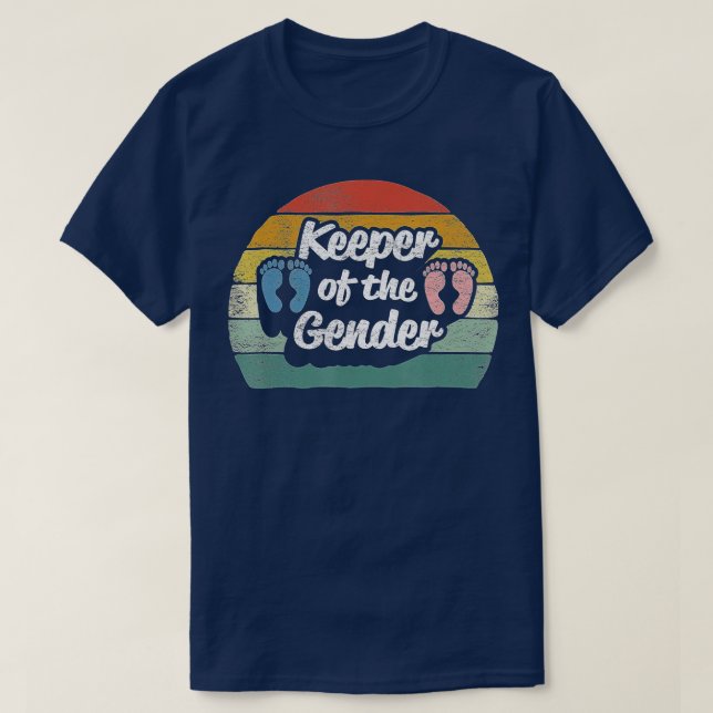 Vintager Retro-Halter der Geschlechtszugehörigkeit T-Shirt (Design vorne)