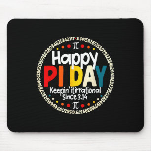 Vintager Retro Happy Pi Day Bewahren es irrational Mousepad