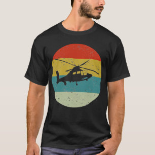 Vintager Retro-Hubschrauber T-Shirt