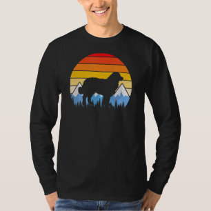 Vintager Retro Hund Berner Hundeliebhaber T-Shirt