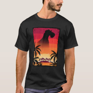 Vintager Retro Hund gibt Wire Fox Terrier Liebhabe T-Shirt
