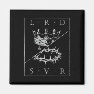 Vintager Retro Jesus Lord &amp; Retter Christlich  Magnet