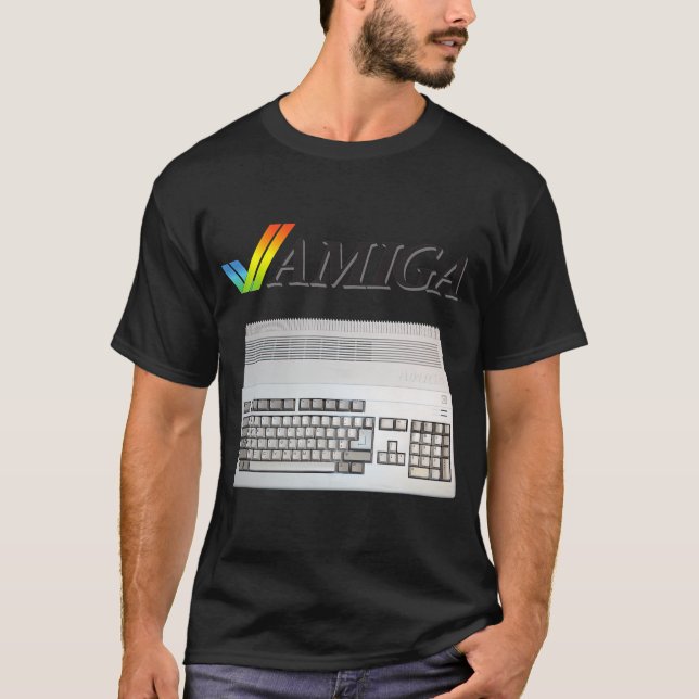 Vintager Retro-Klassiker Amiga 80er Nerd T-Shirt (Vorderseite)