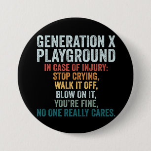 Vintager Retro-Retro der Lichtgeneration X Button