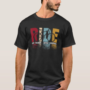 Vintager Retro-RIDE mit Sleep MTB Wiederholberg B T-Shirt