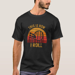 Vintager Retro-Roller Untersetzer-Vergnügungspark- T-Shirt