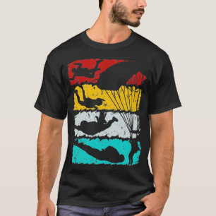 Vintager Retro Skydiving Fallschirmspringen Skydiv T-Shirt