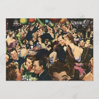 Vintager Retro Soiree-Party-heftiger Schlag Einladung