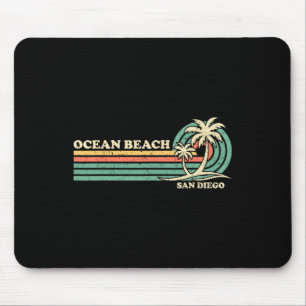 Vintager Retro Sommerurlaub San Diego Mousepad