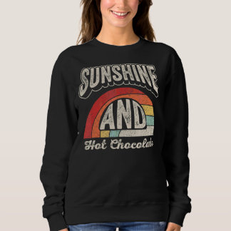 Vintager Retro-Sonnenschein und heiße Schokolade S Sweatshirt