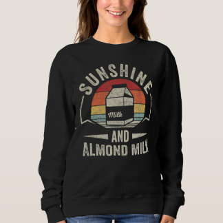 Vintager Retro-Sonnenschein und Mandelmilch Sommer Sweatshirt