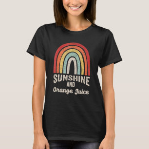 Vintager Retro-Sonnenschein und Orangensaft Sommer T-Shirt