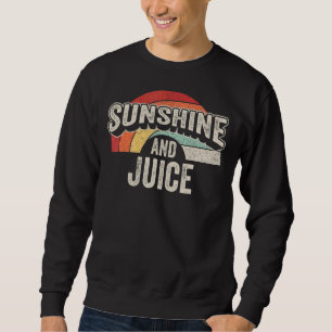 Vintager Retro-Sonnenschein und Saft Sommer 3 Sweatshirt