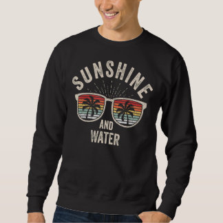 Vintager Retro-Sonnenschein und Wassergesundheit S Sweatshirt