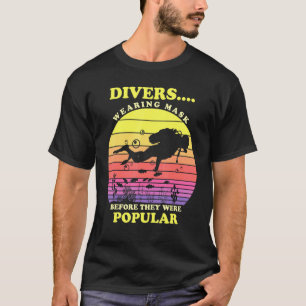 Vintager Retro-Tauchgang Maske T-Shirt