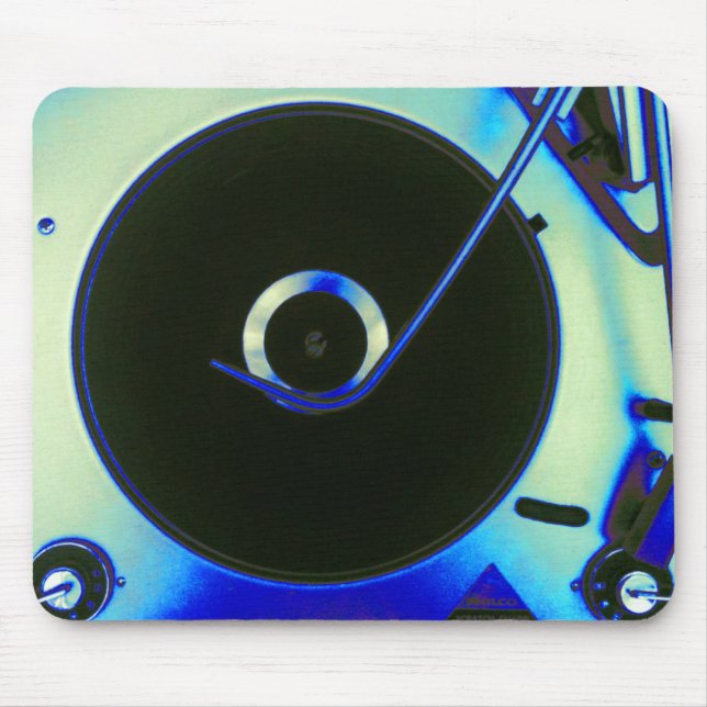 Vintager Retro Vinylrekordspieler Mousepad (Vorne)