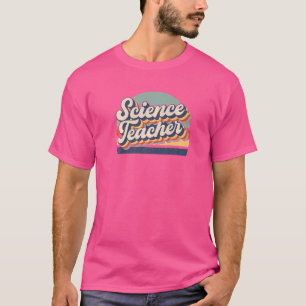 Vintager Retro-Wissenschaftslehrer zurück zur Schu T-Shirt