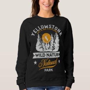 Vintager Retro-Yellowstone-Nationalpark Sweatshirt