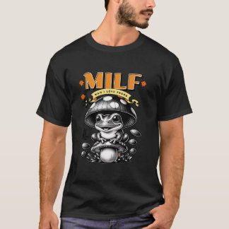 Vintager Retrofrosch und Pilzpilz T-Shirt