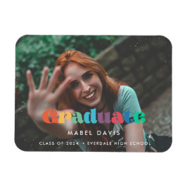 Vintager Retroskript-Foto-Abschluss Magnet
