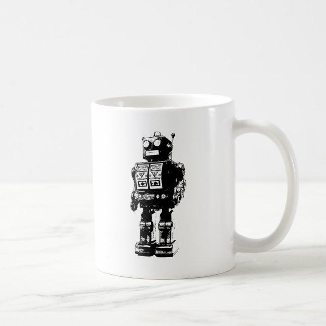 Vintager Robot Kaffeetasse (Rechts)