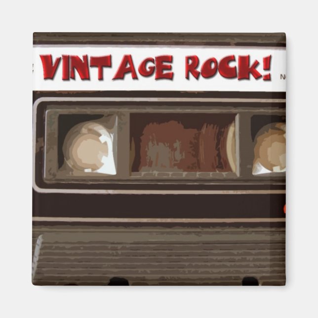 Vintager Rock Magnet (Vorne)