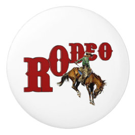 Vintager Rodeo-Reiter-Rumpf Keramikknauf
