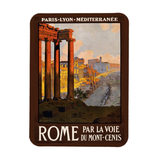 Vintager Roma-Italien-Magnet Magnet (Vertikal)